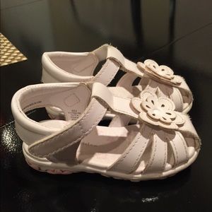 Girls White Sandals size 6